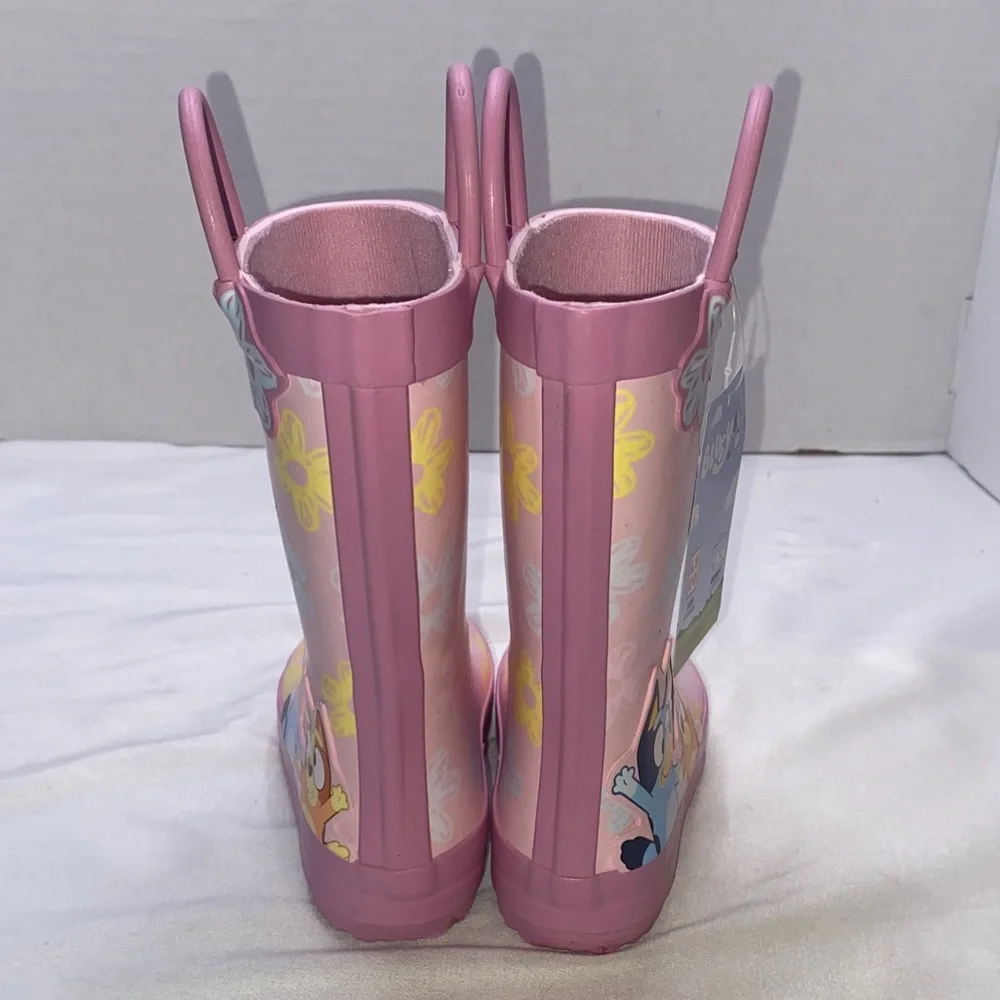 Bluey Pink Floral Kids‎ Rain Boots